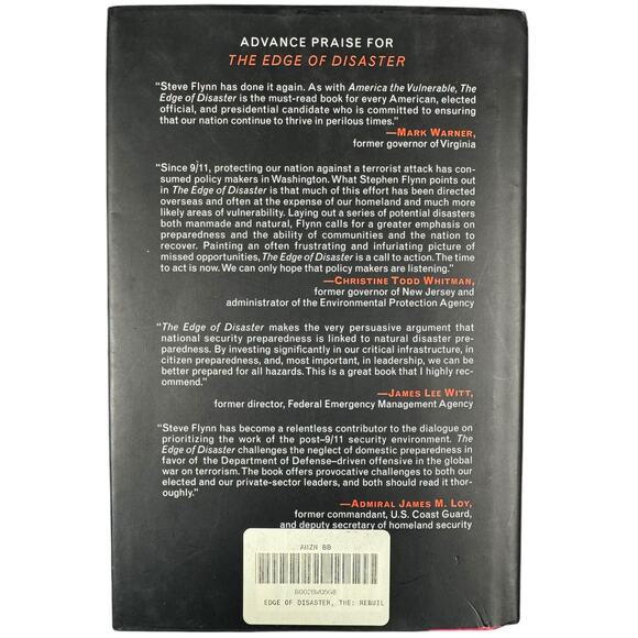 The Edge of Disaster by Stephen Flynn (Hardcover) - Picture 2 of 7